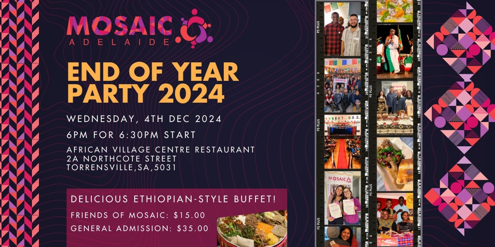 Banner image for MOSAIC End of Year Party 2024