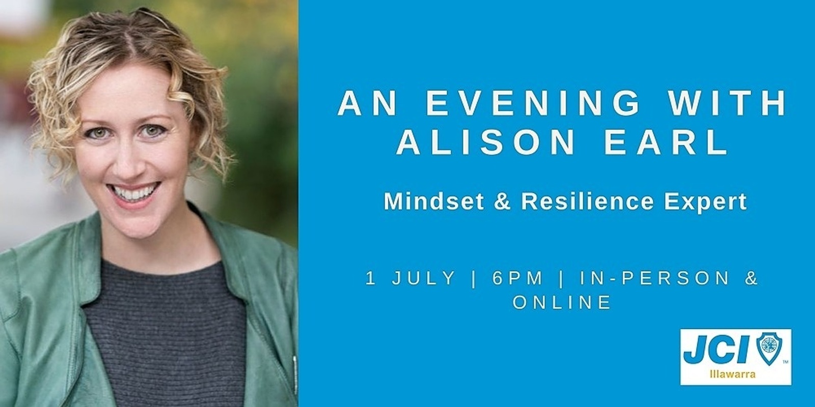 Banner image for An evening with Alison Earl - Mindset & Resilience Expert