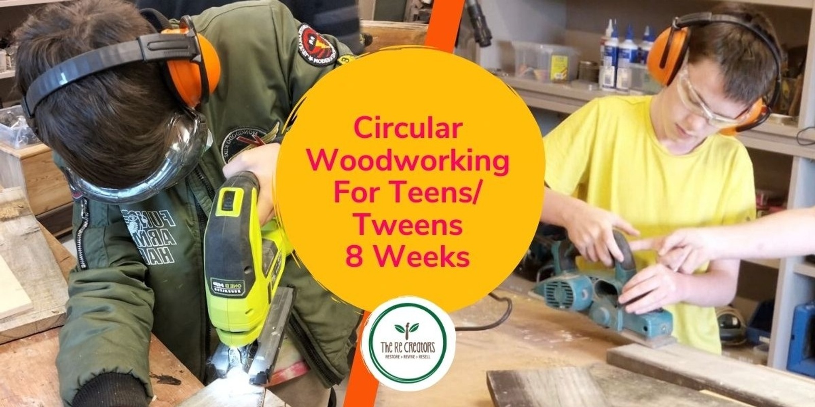 Banner image for Circular Woodworking Programme for Tweens/Teens Aged 10-15 (8 weeks), Ponsonby Community Centre, Friday 3 May to 21 June , 4pm - 6pm