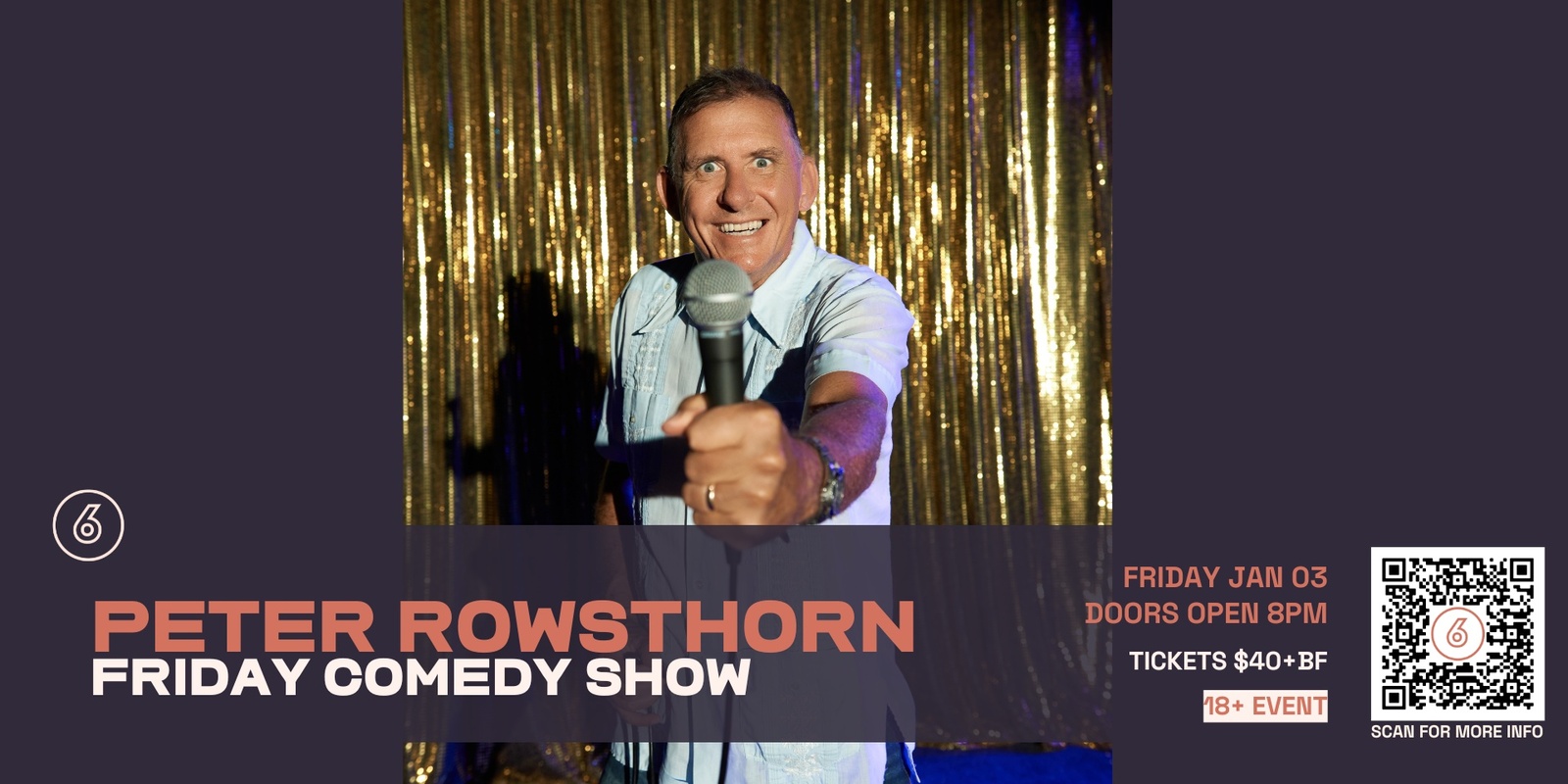 Banner image for Peter Rowsthorn - Friday Show LIVE at Six Degrees Albany