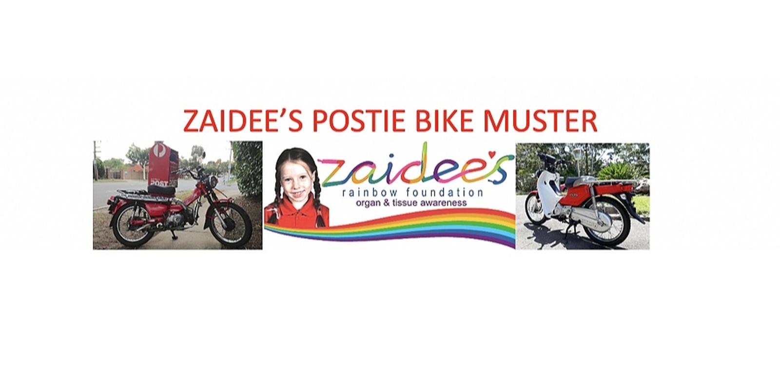 Banner image for Zaidee's Postie Bike Muster 24th 25th & 26th April 2020.