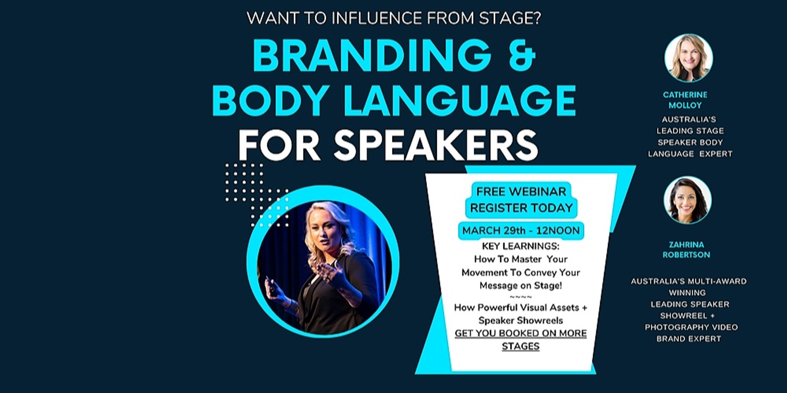 Banner image for SPEAKERS - BRANDING AND BODY LANGUAGE WEBINAR