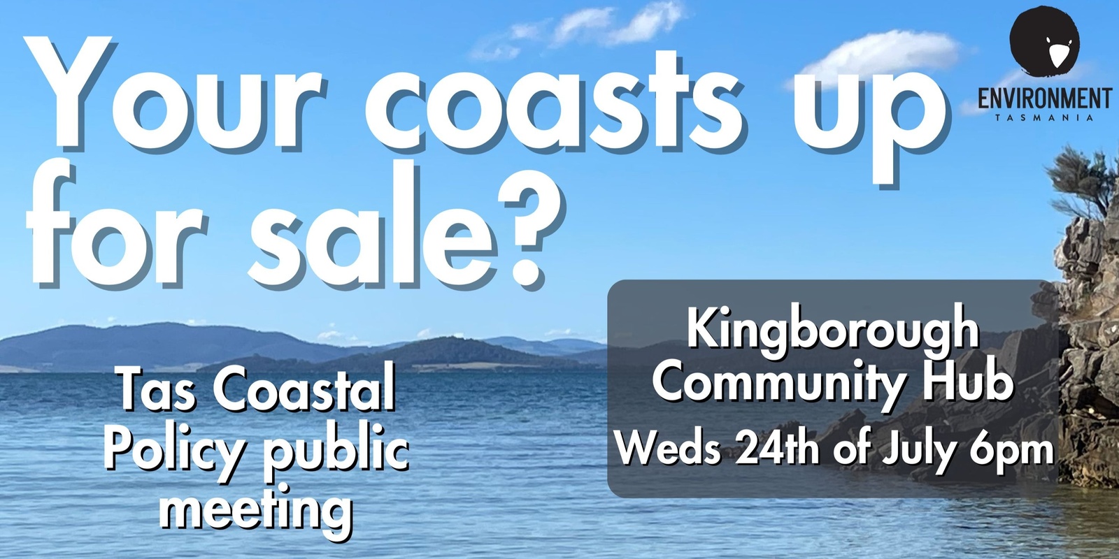 Banner image for Kingston - Your coasts up for sale?