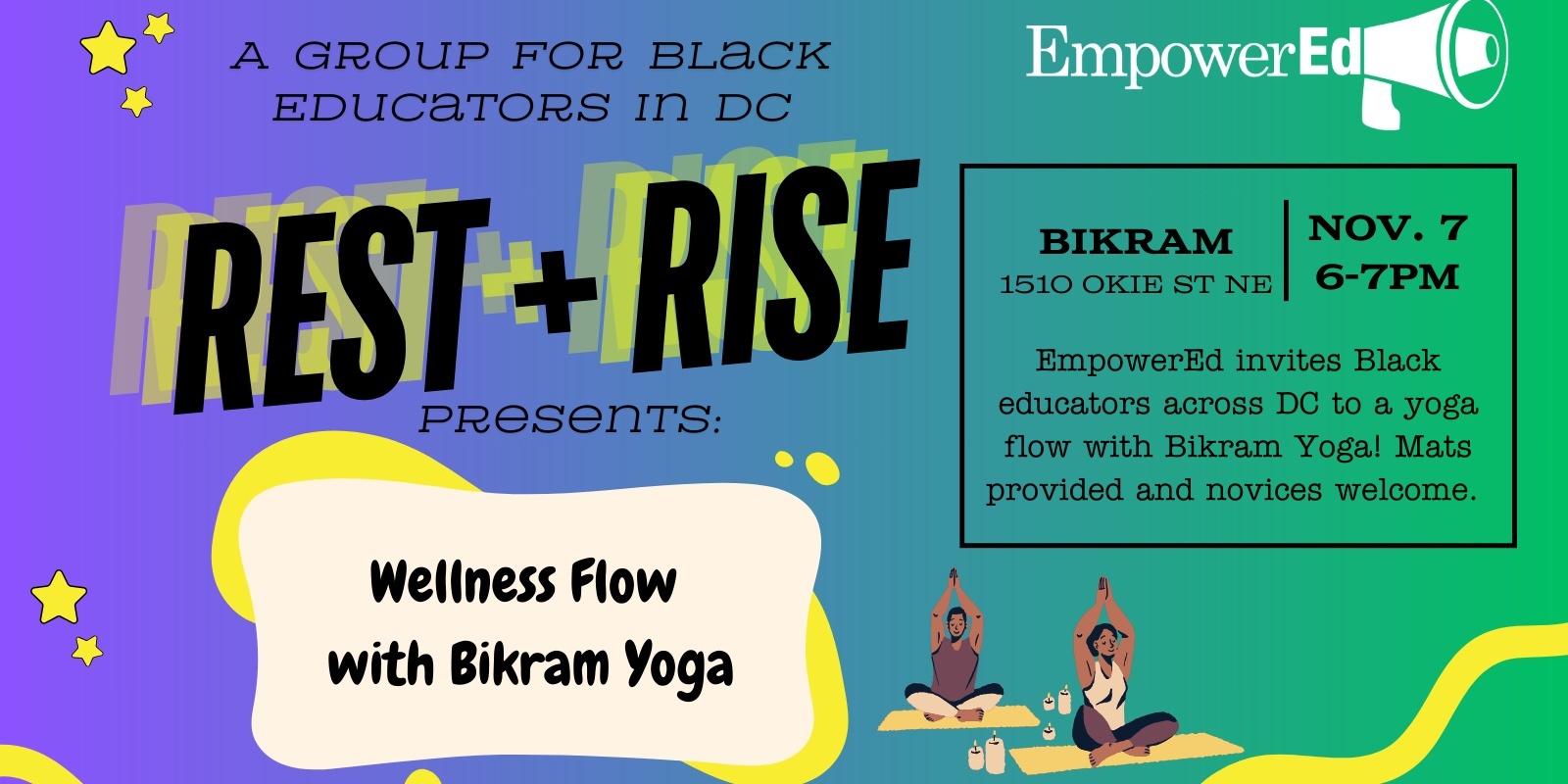 Banner image for Rest + Rise Wellness Flow Yoga