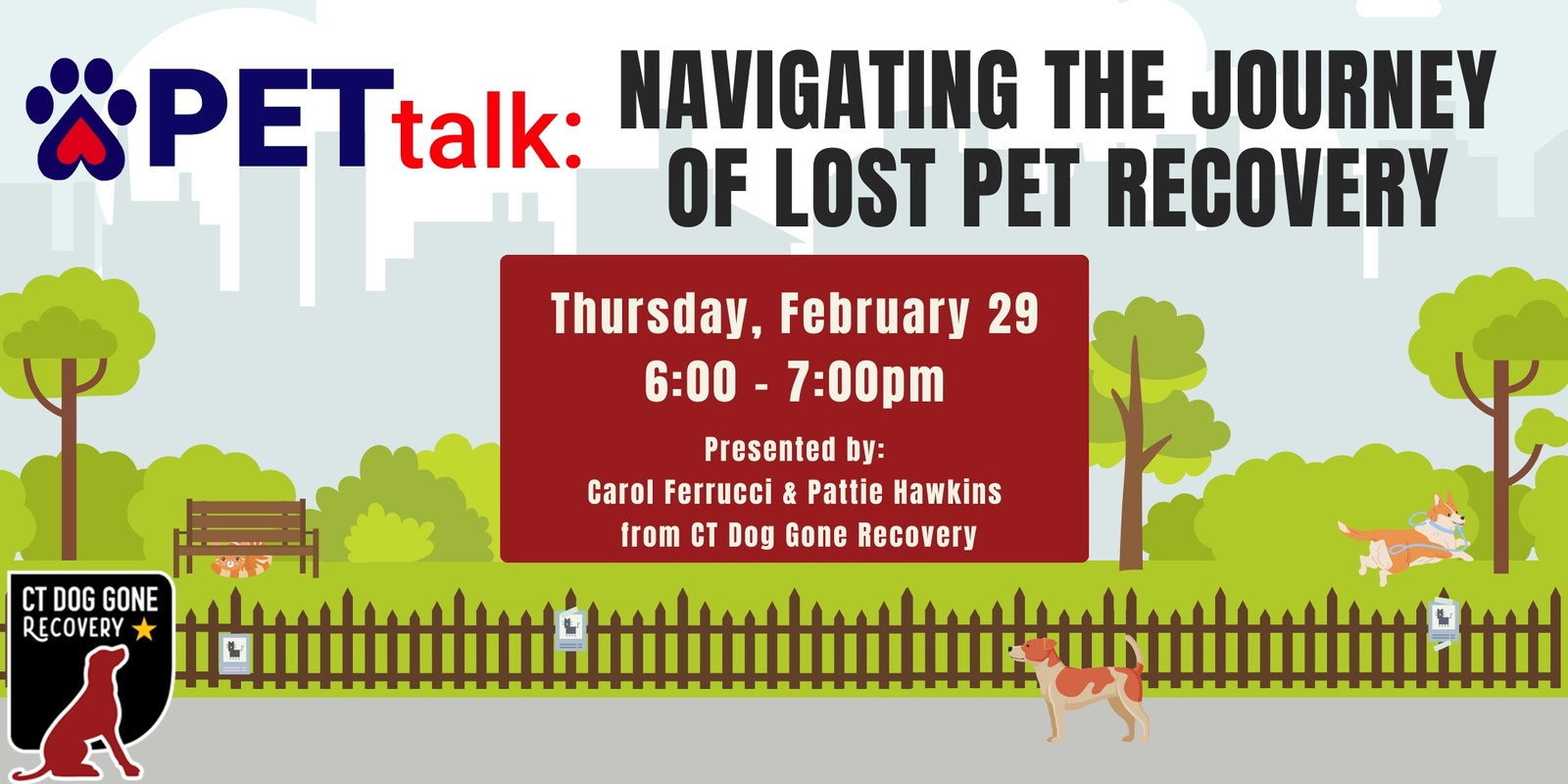 Banner image for PETtalk: Navigating the Journey of Lost Pet Recovery 