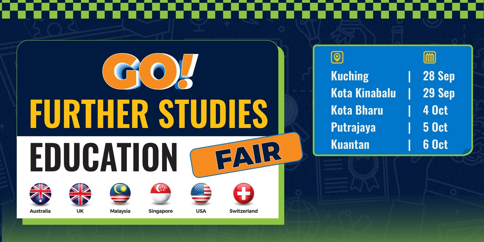 Banner image for Go! Further Studies Education Fair September/ October 2024