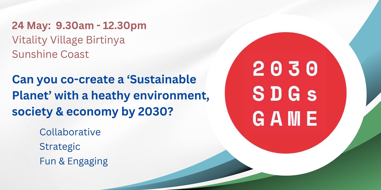 Banner image for 2030 SDGs Game