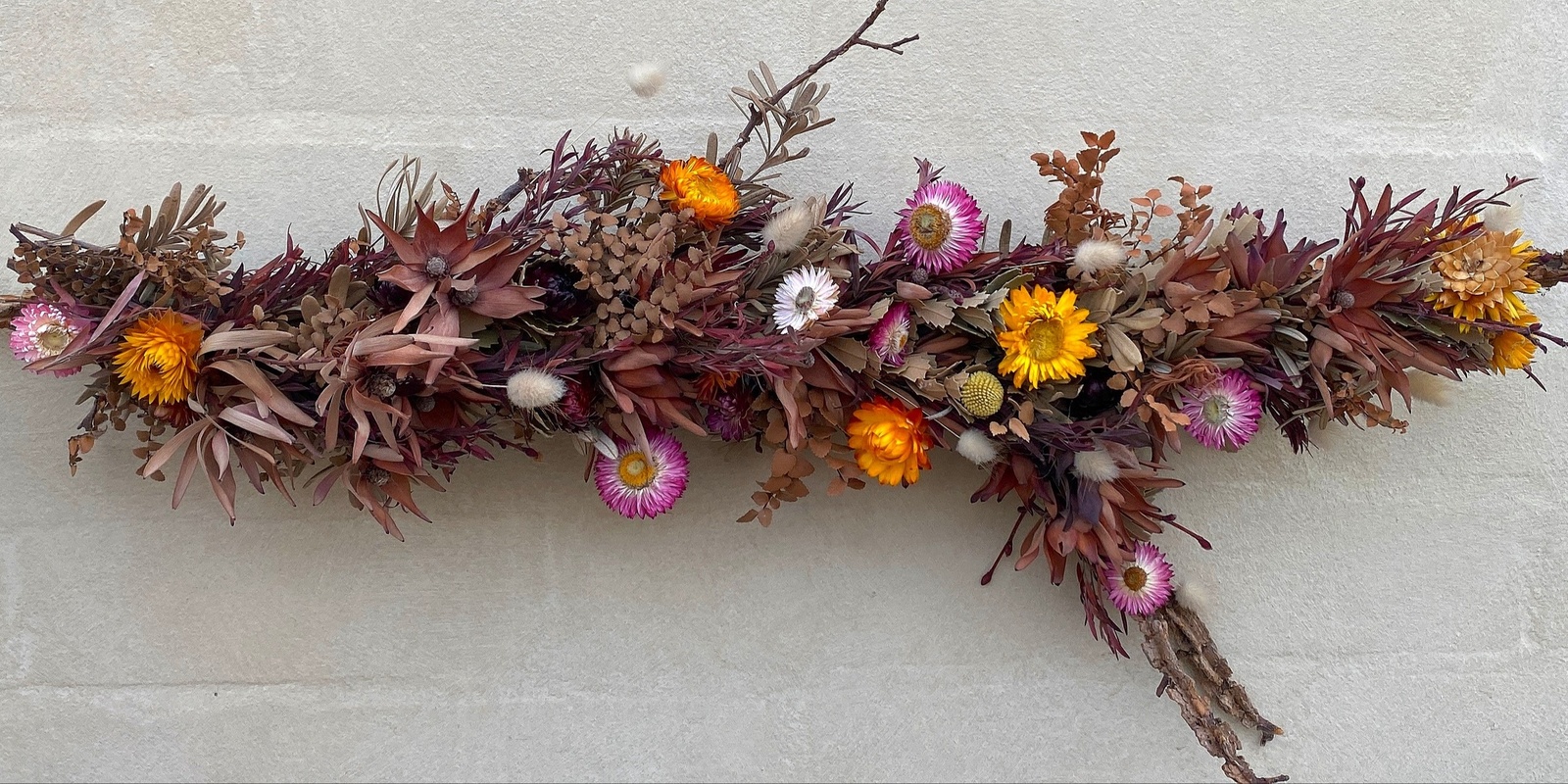 Banner image for Dried Flower Wall Hanging Workshop 