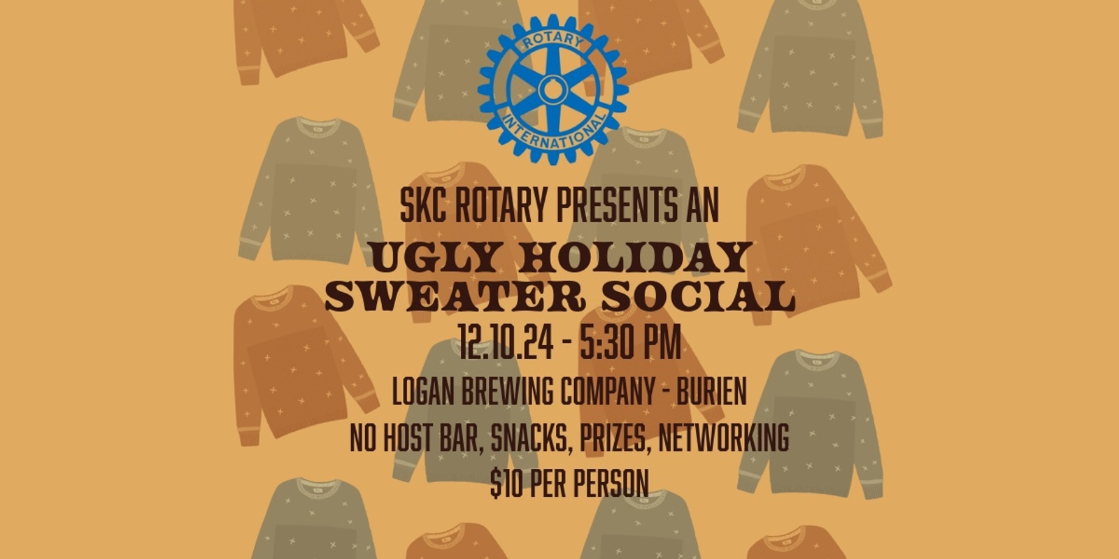 Banner image for SKC Rotary: An Ugly Holiday Sweater Social 