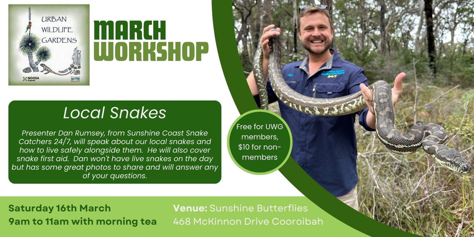 Banner image for March Workshop: Snakes