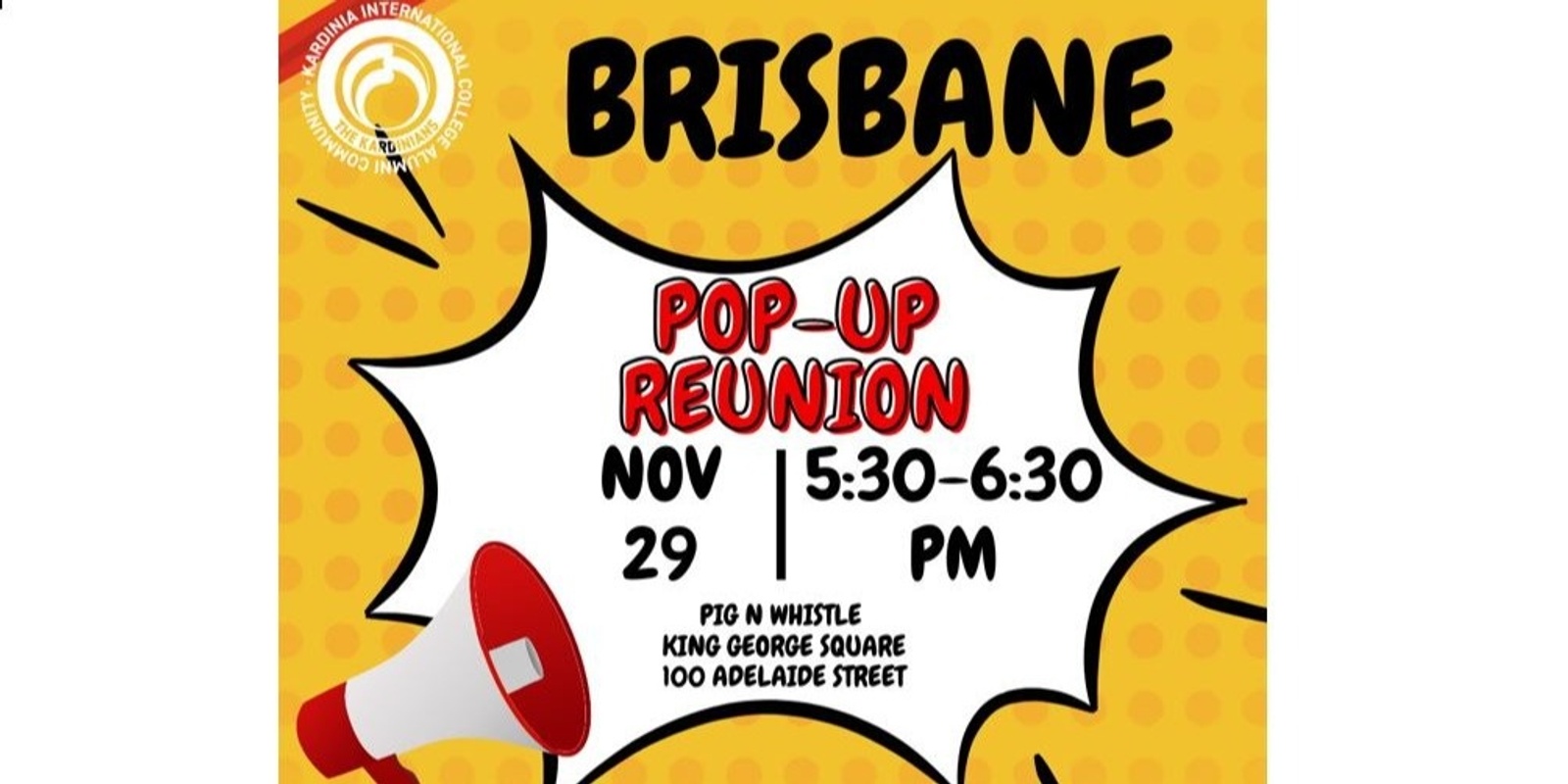 Banner image for Brisbane Pop-Up Reunion