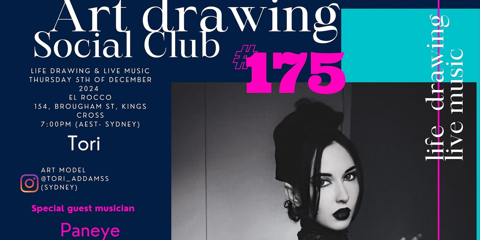 Banner image for Art Drawing Live Music Social Club #175