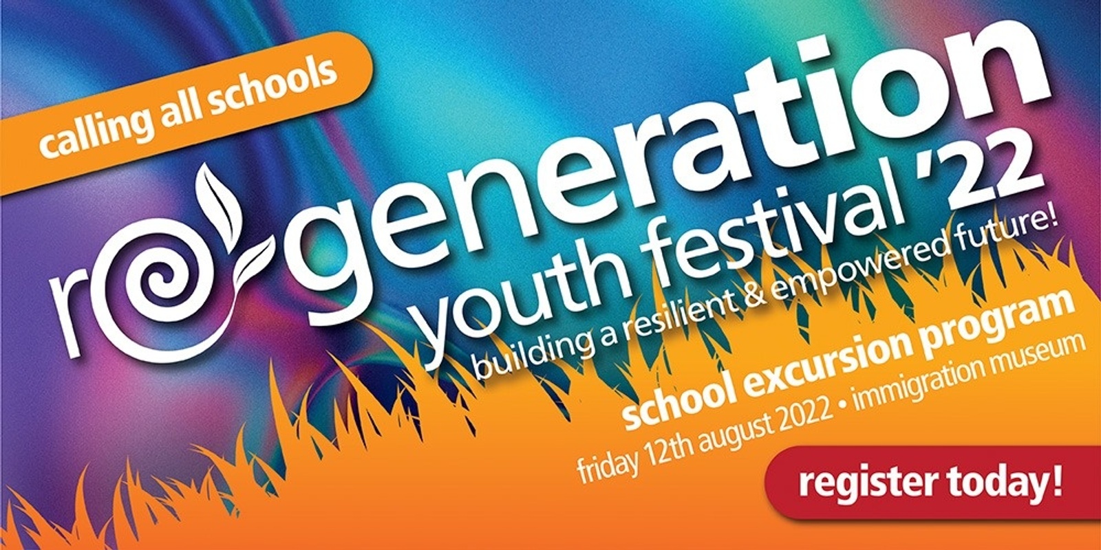 Banner image for re-generation youth festival 2022 - school excursion program