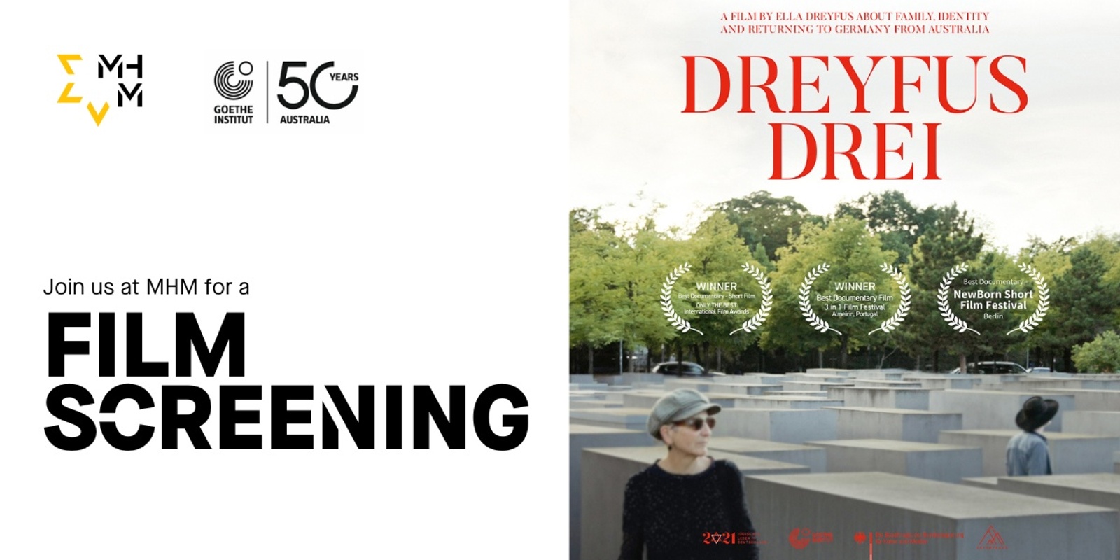 Banner image for 'Dreyfus Drei ' film screening