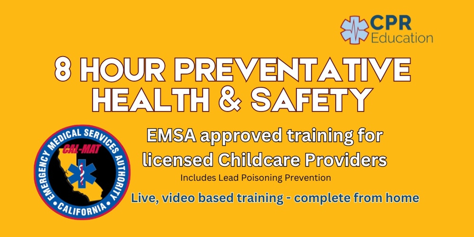 Banner image for EMSA 8-hour Preventive Health & Safety