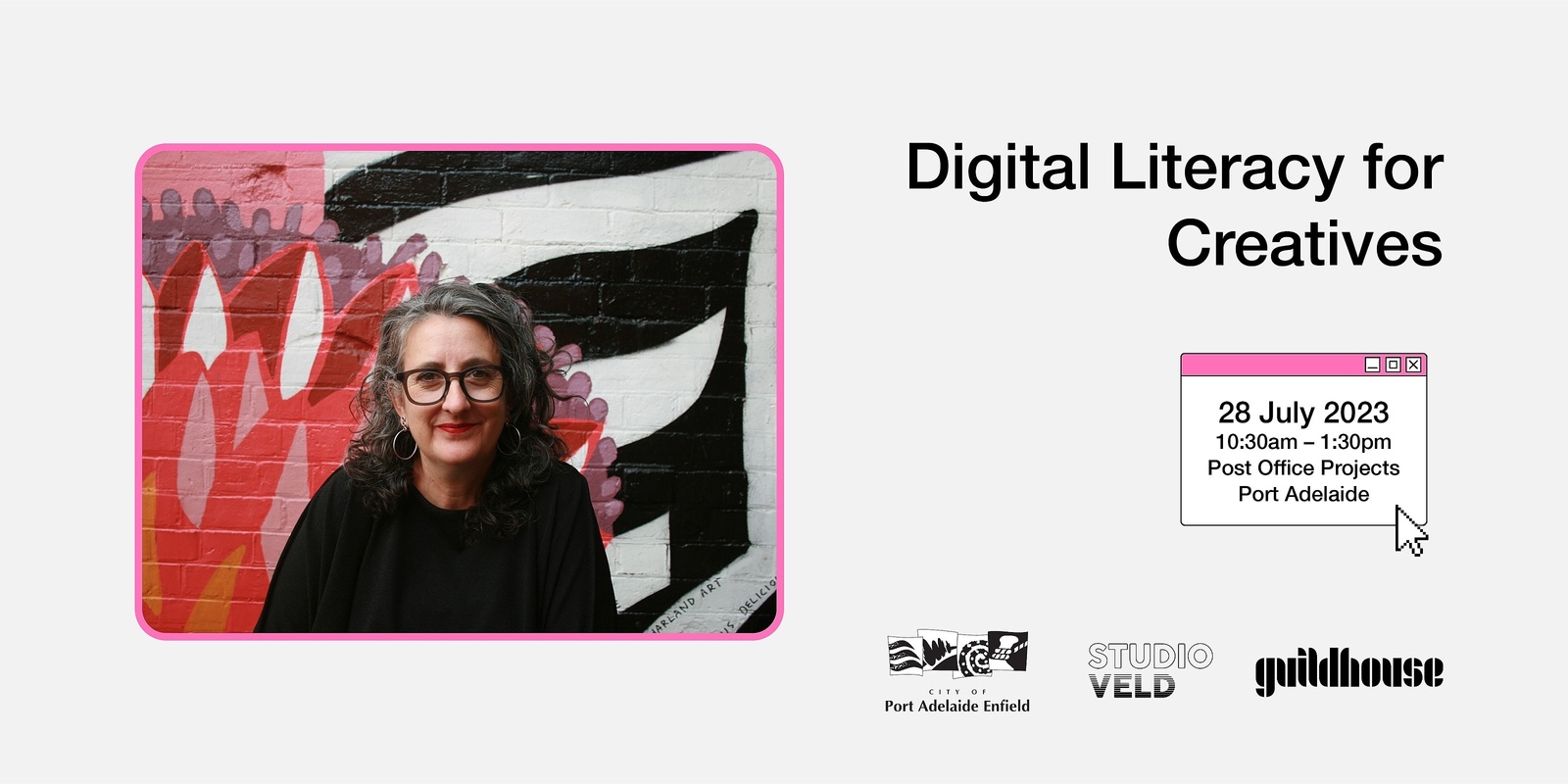 Banner image for Digital Literacy for Creatives – City of Port Adelaide Enfield Council + Guildhouse 