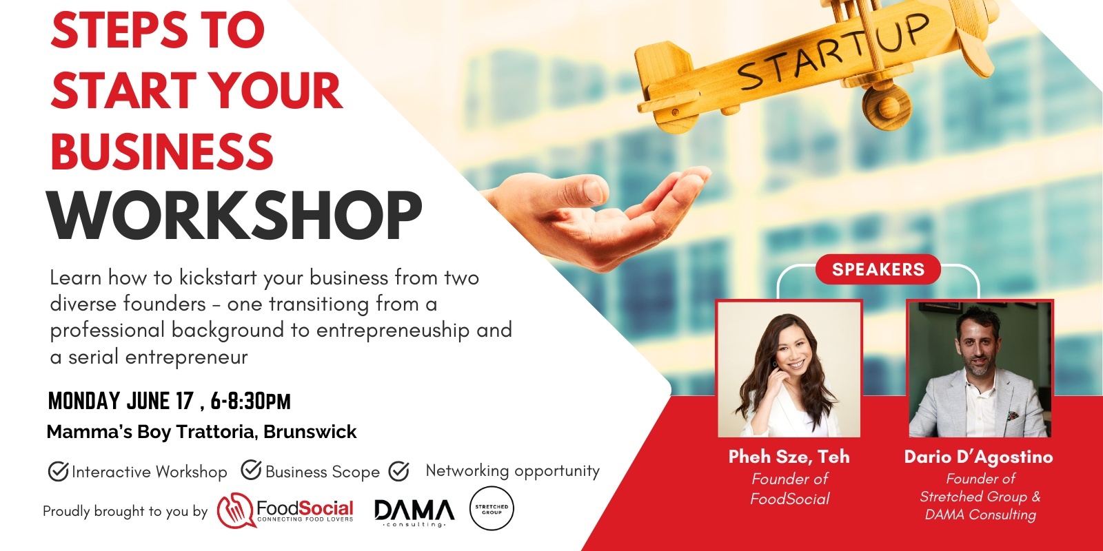 Banner image for Founders Supper Club : Steps to Start Your Business Workshop