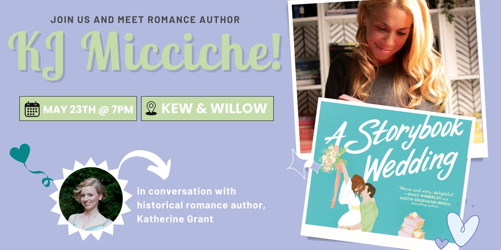 Banner image for Romance Author Talk with KJ Micciche
