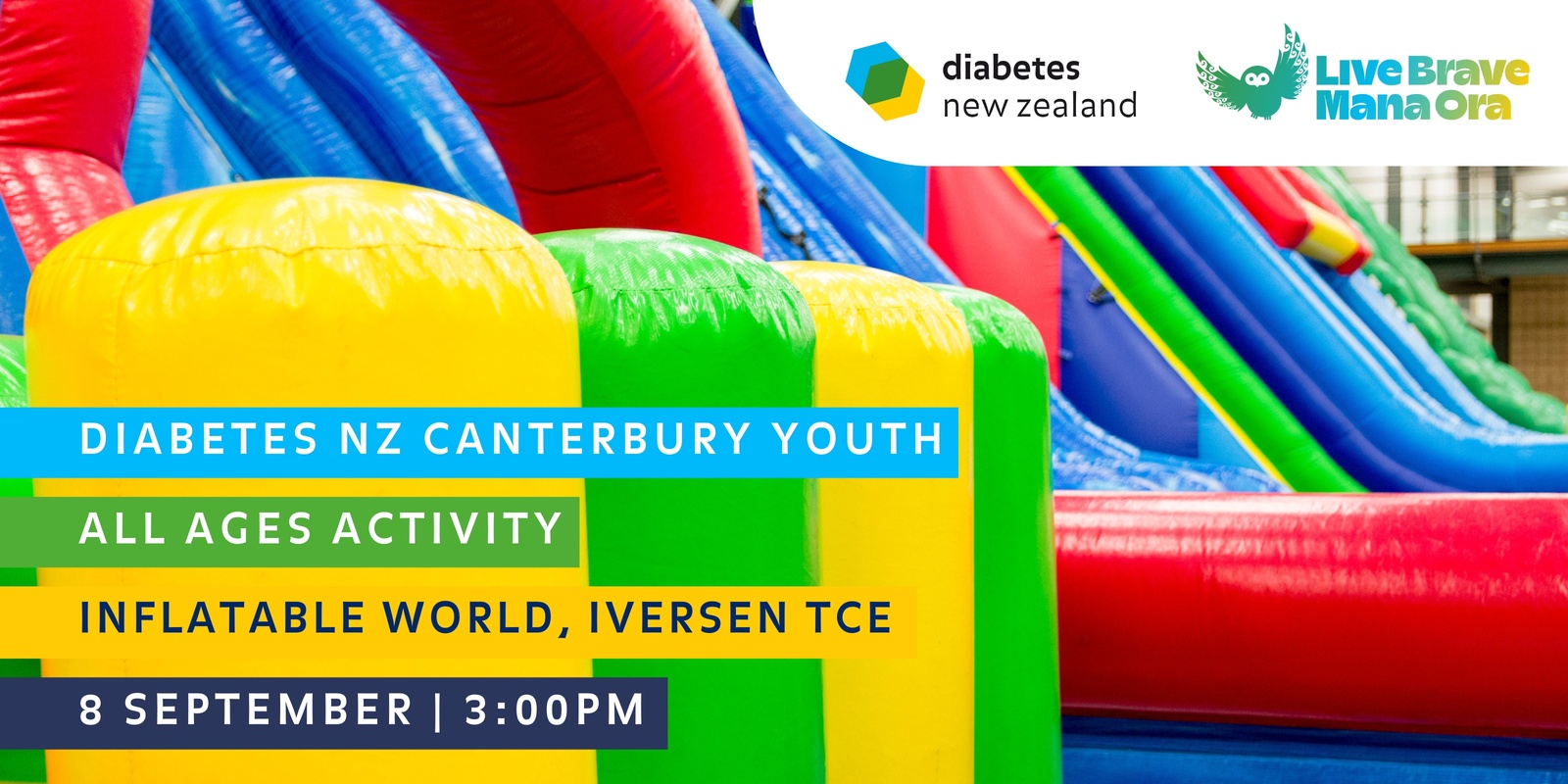 Banner image for Diabetes NZ Canterbury Youth: Inflatable World!