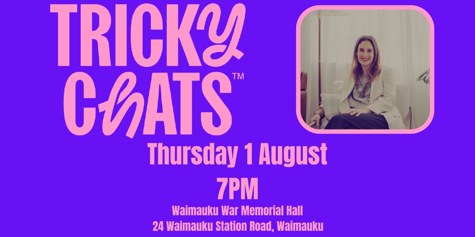 Banner image for Tricky Chats with Jo Robertson