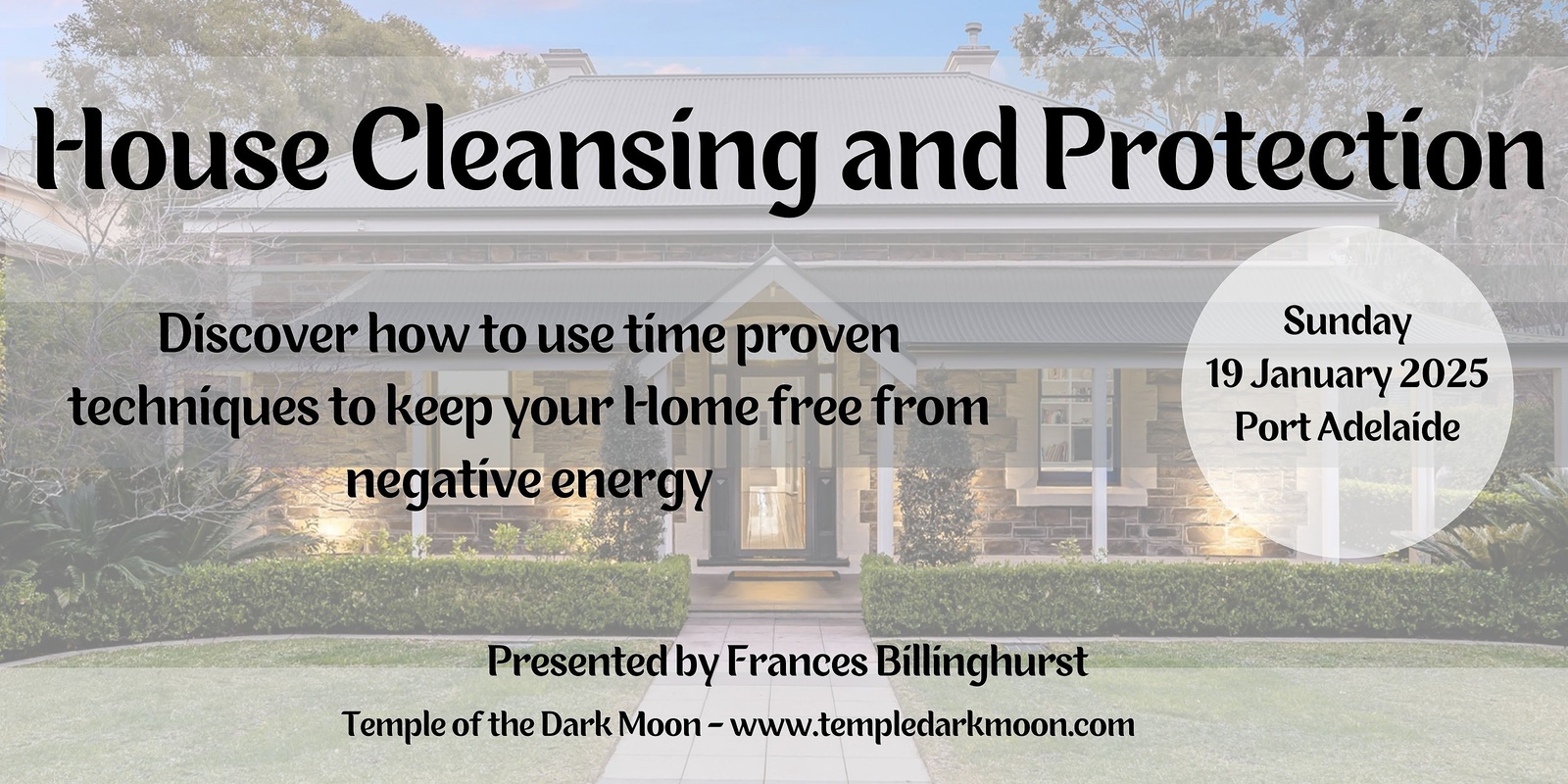 Banner image for House Cleansing and Protection Workshop