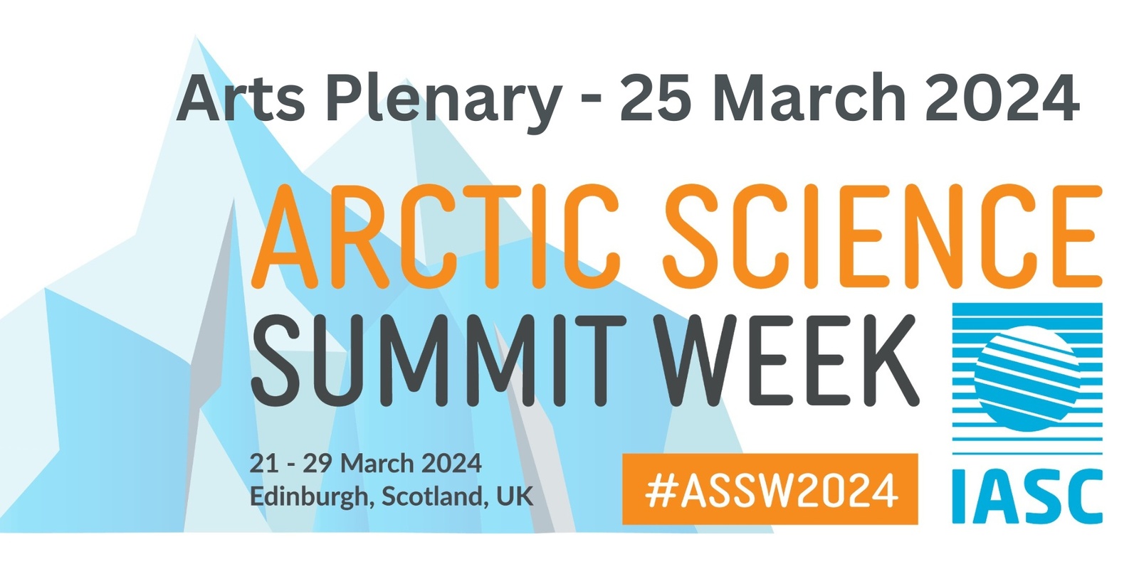 Banner image for Arctic Summit Science Week (ASSW) Arts Plenary