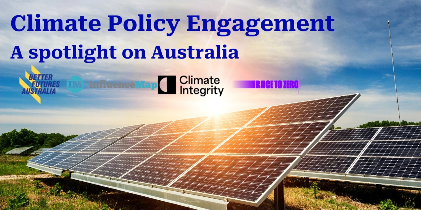 Banner image for Aligning Policy Engagement with Net Zero - a spotlight on Australia