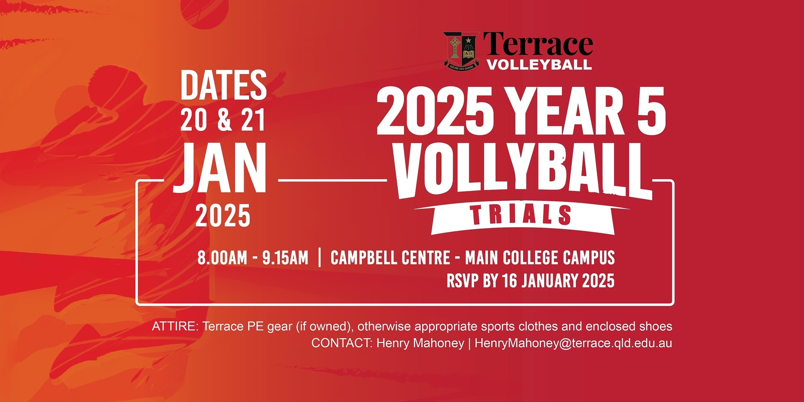 Banner image for 2025 Year 5 Volleyball Trials