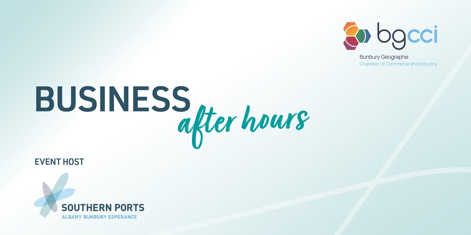 Banner image for November Business After Hours, hosted by Southern Ports