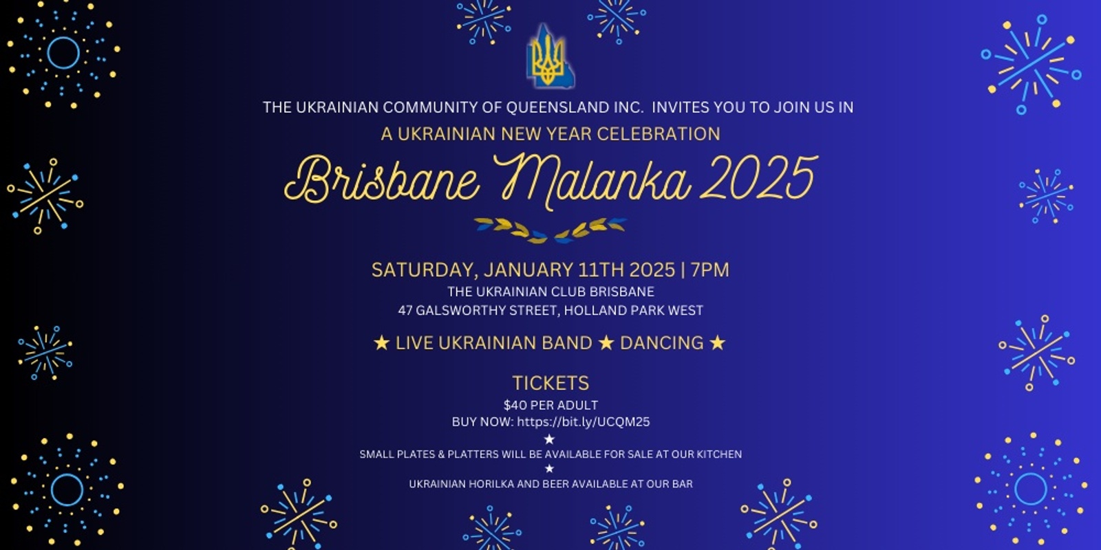 Banner image for Brisbane Malanka 2025: A Ukrainian New Year Celebration