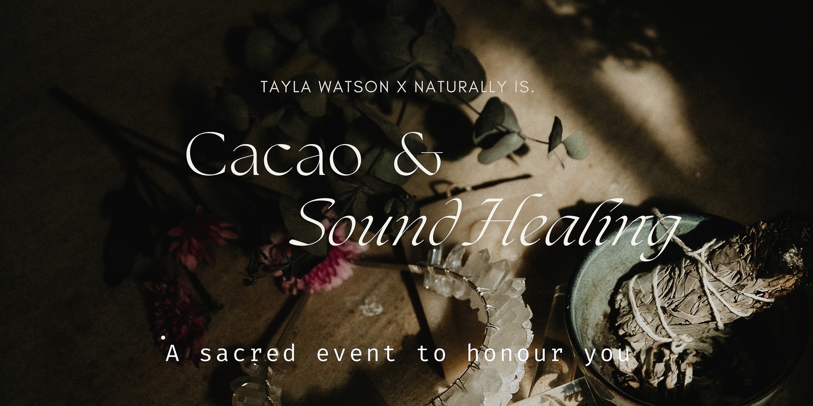 Banner image for Full Moon Cacao & Sound Ceremony (with Tayla Watson)