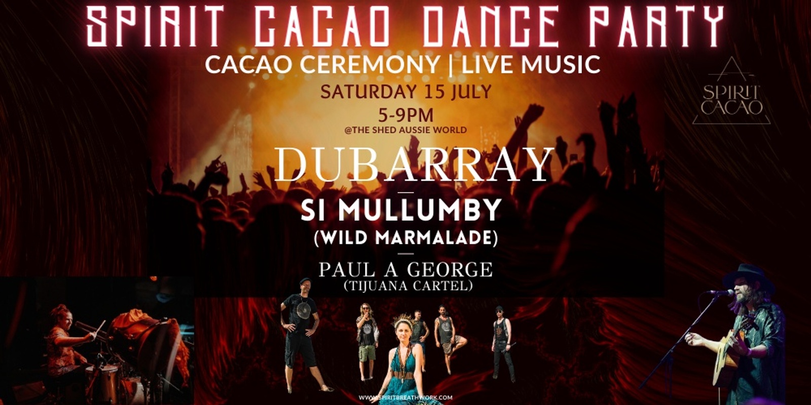 Banner image for SPIRIT CACAO DANCE PARTY | Sunshine Coast | 15th July
