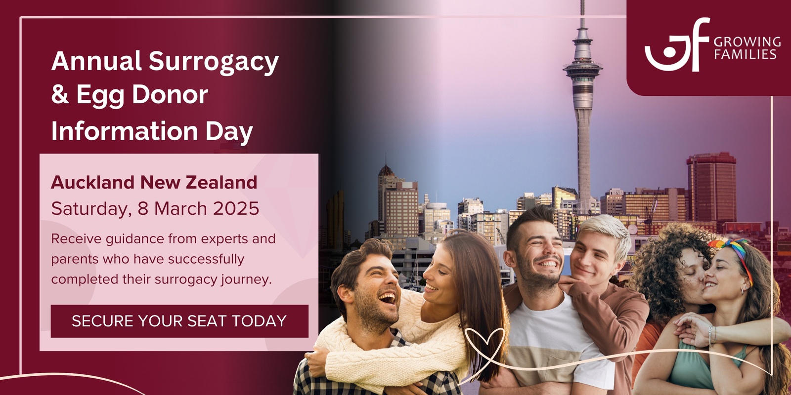 Banner image for Auckland 2025 Surrogacy & Egg Donor Information Day