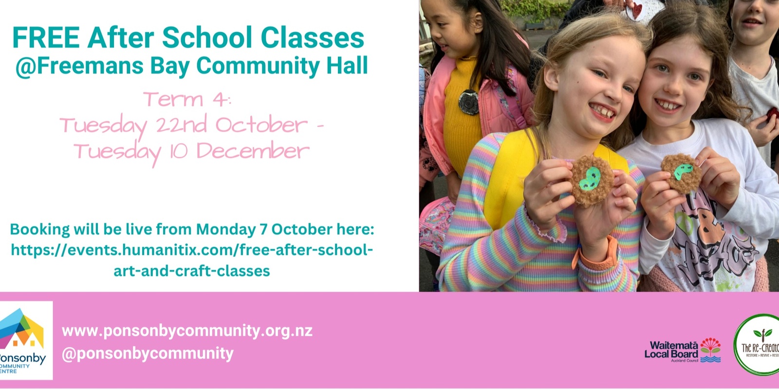 Banner image for Free After School Art and Craft Classes with the ReCreators!