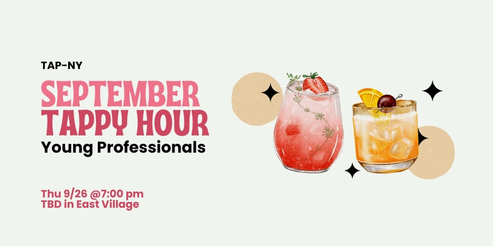 Banner image for September TAPpy Hour for Young Professionals In East Village