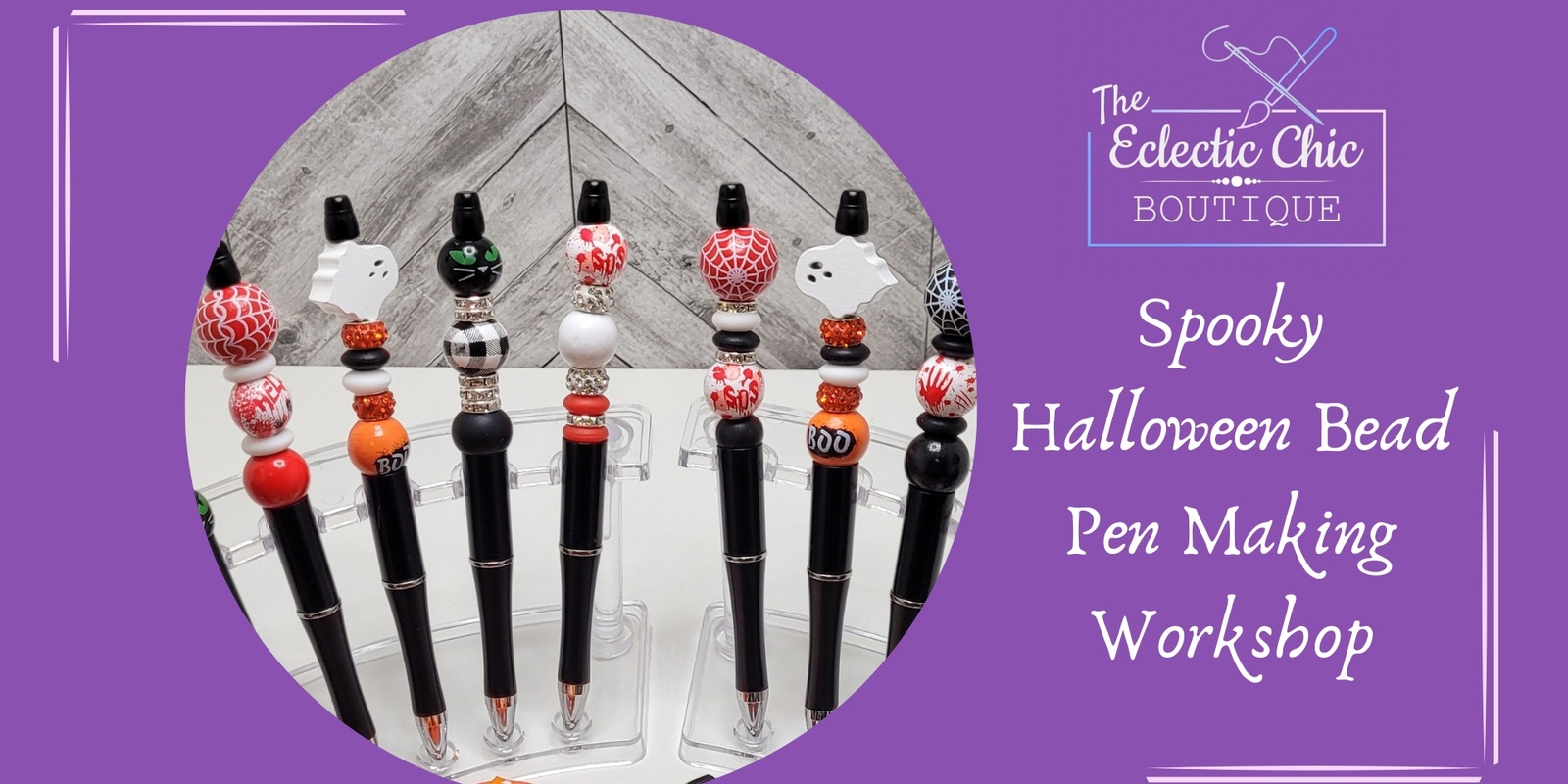 Banner image for Spooky Halloween Bead Pen Making Workshop