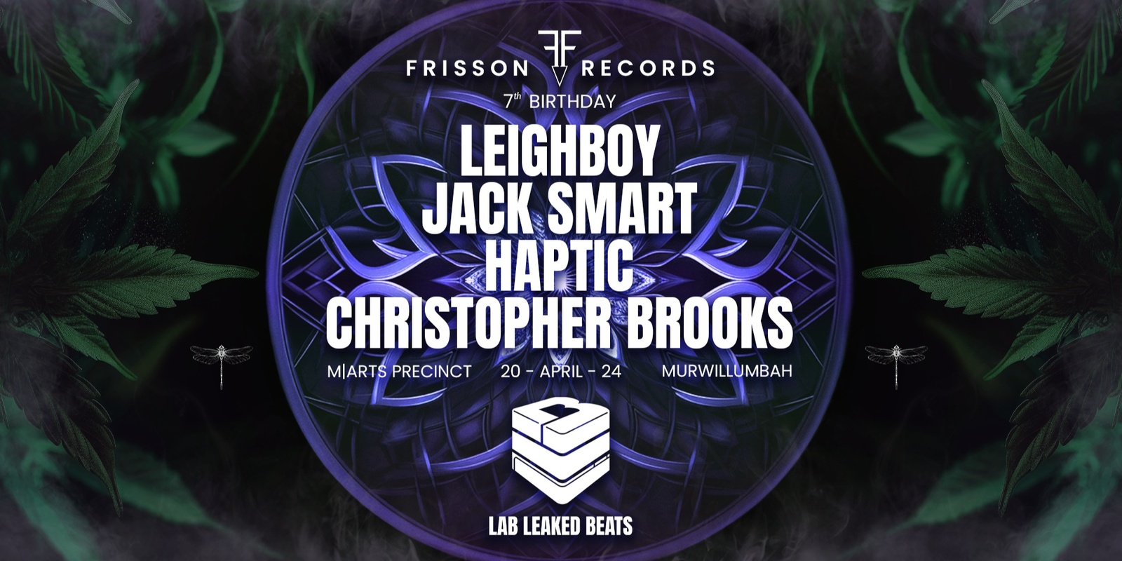 Banner image for Lab Leaked Beats: Frisson Records Takeover (Murwillumbah)