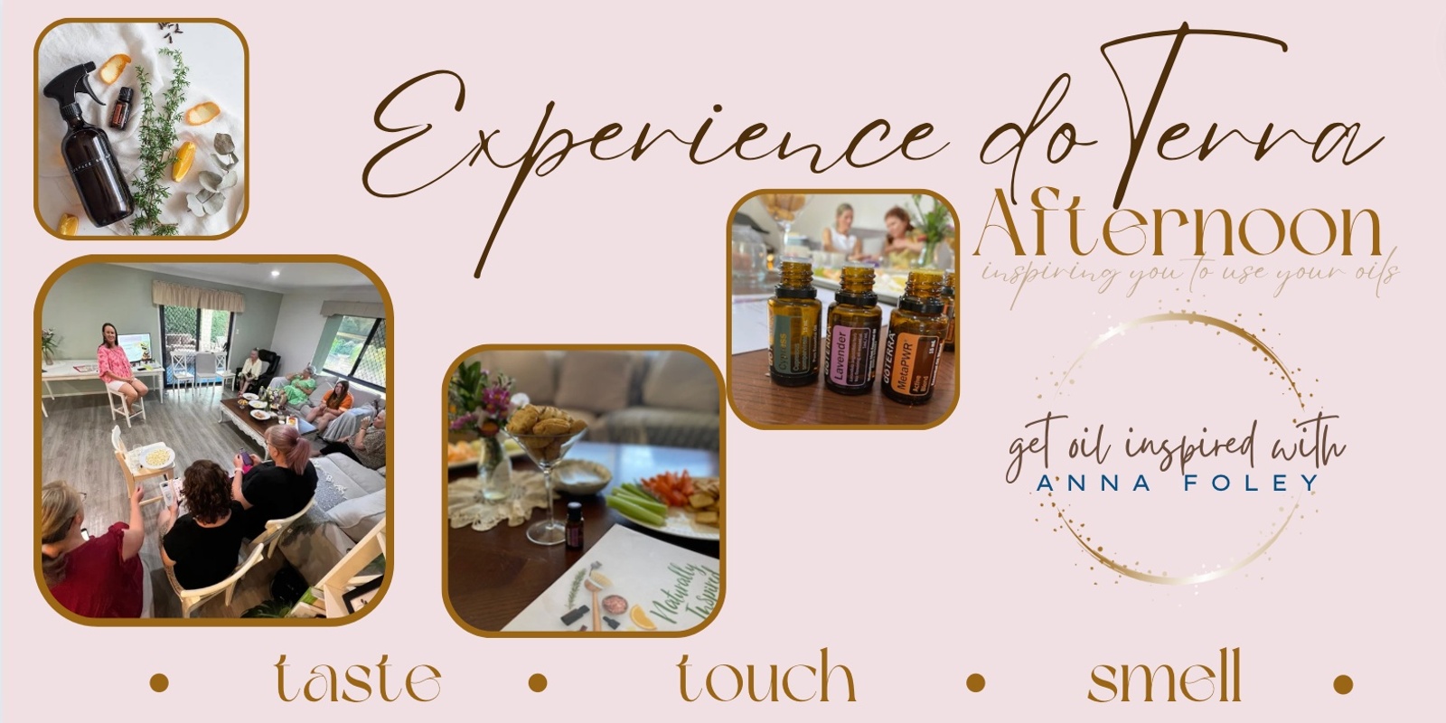 Banner image for Experience dōTerra Afternoon APRIL - taste, touch, smell