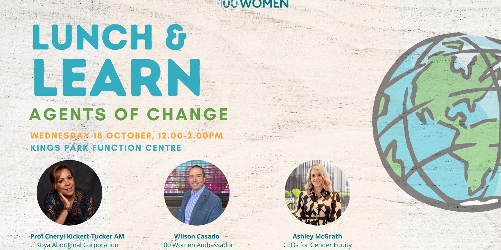 Banner image for 100 Women - Agents of Change
