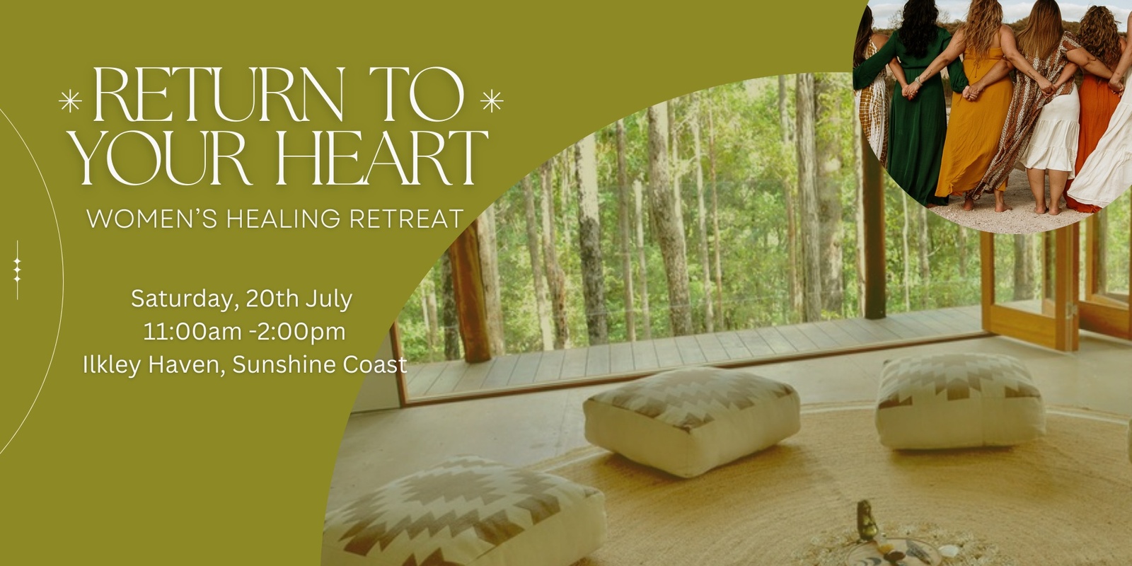 Banner image for RETURN TO YOUR HEART - Women's Healing Half-Day Retreat (Ilkley Haven)
