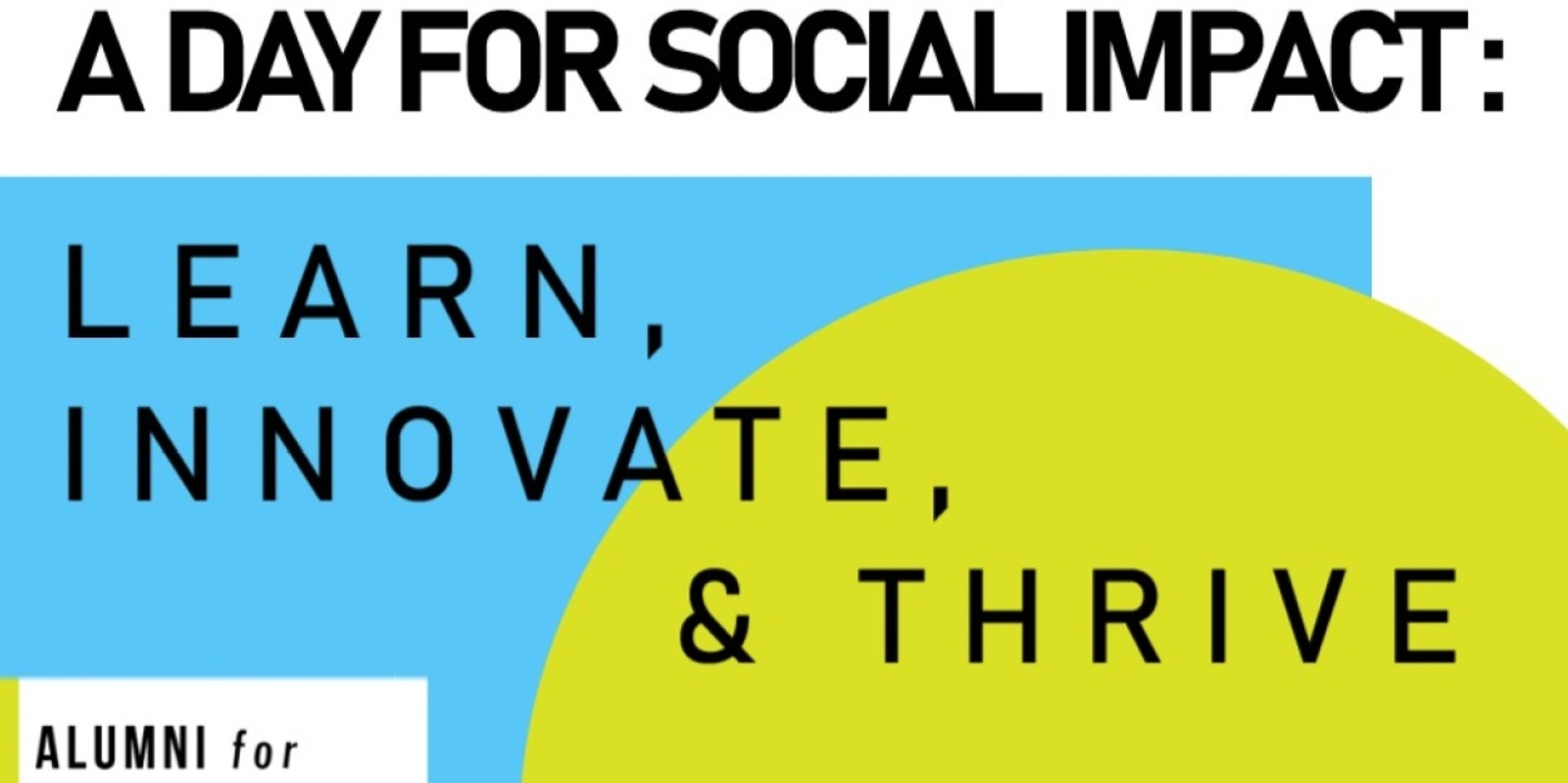 Banner image for A Day for Social Impact: Learn, innovate and thrive