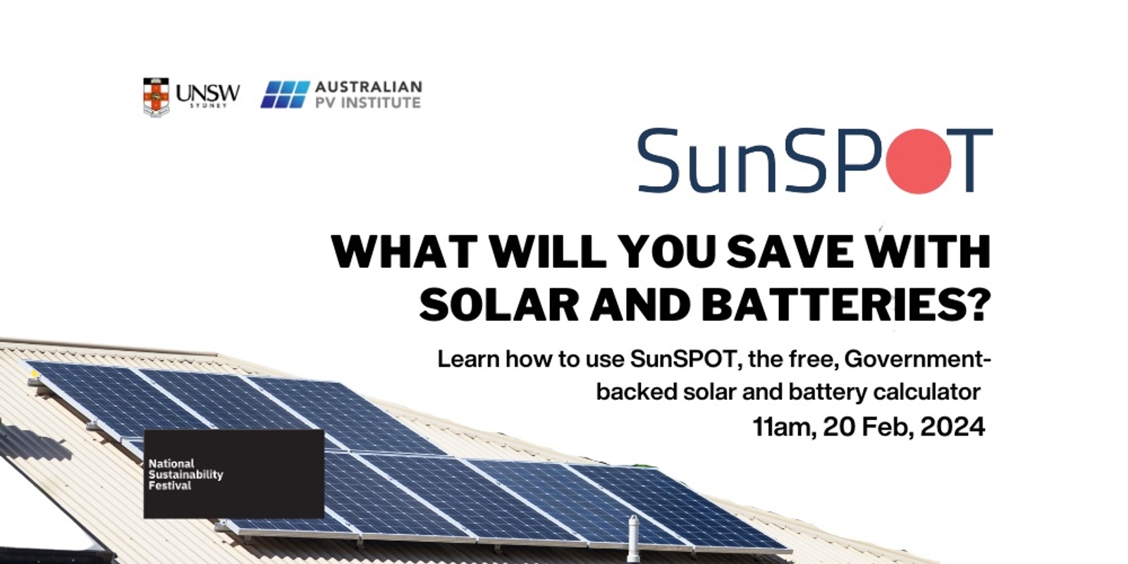 Banner image for SunSPOT solar tool: Discover the savings you could make with solar and batteries