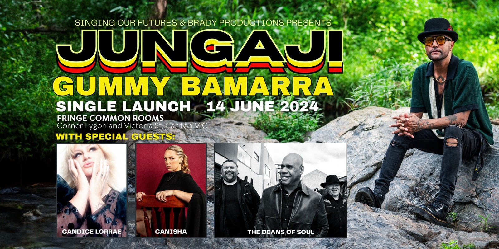 Banner image for JUNGAJI (Gummy Bamarra Single Launch) + Special Guests
