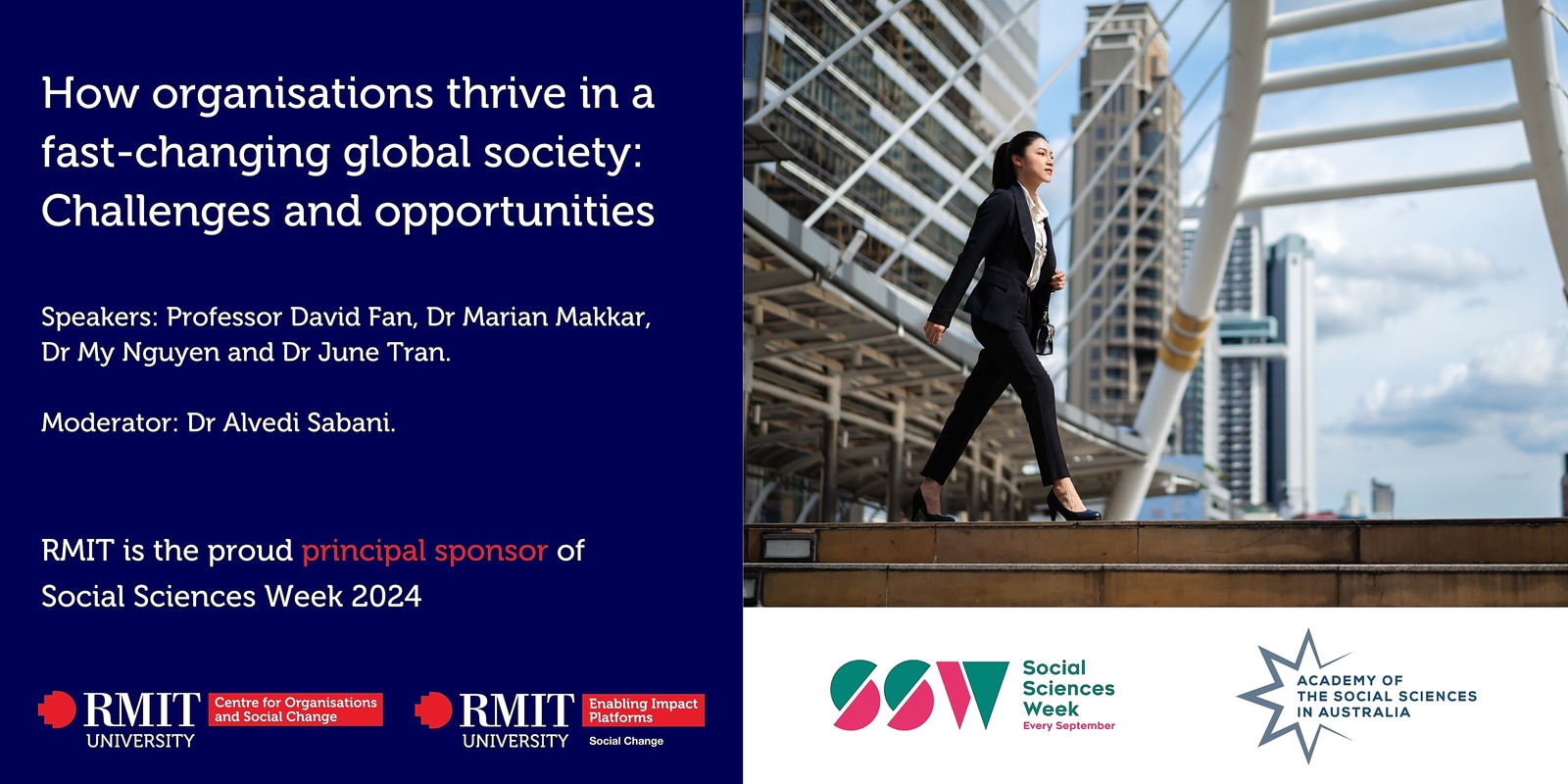 Banner image for How organisations thrive in a fast-changing global society: Challenges and opportunities