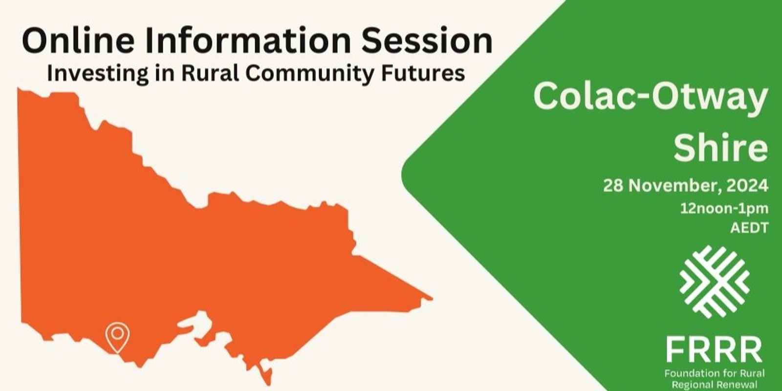 Banner image for Investing in Rural Community Futures - Victoria (Colac)