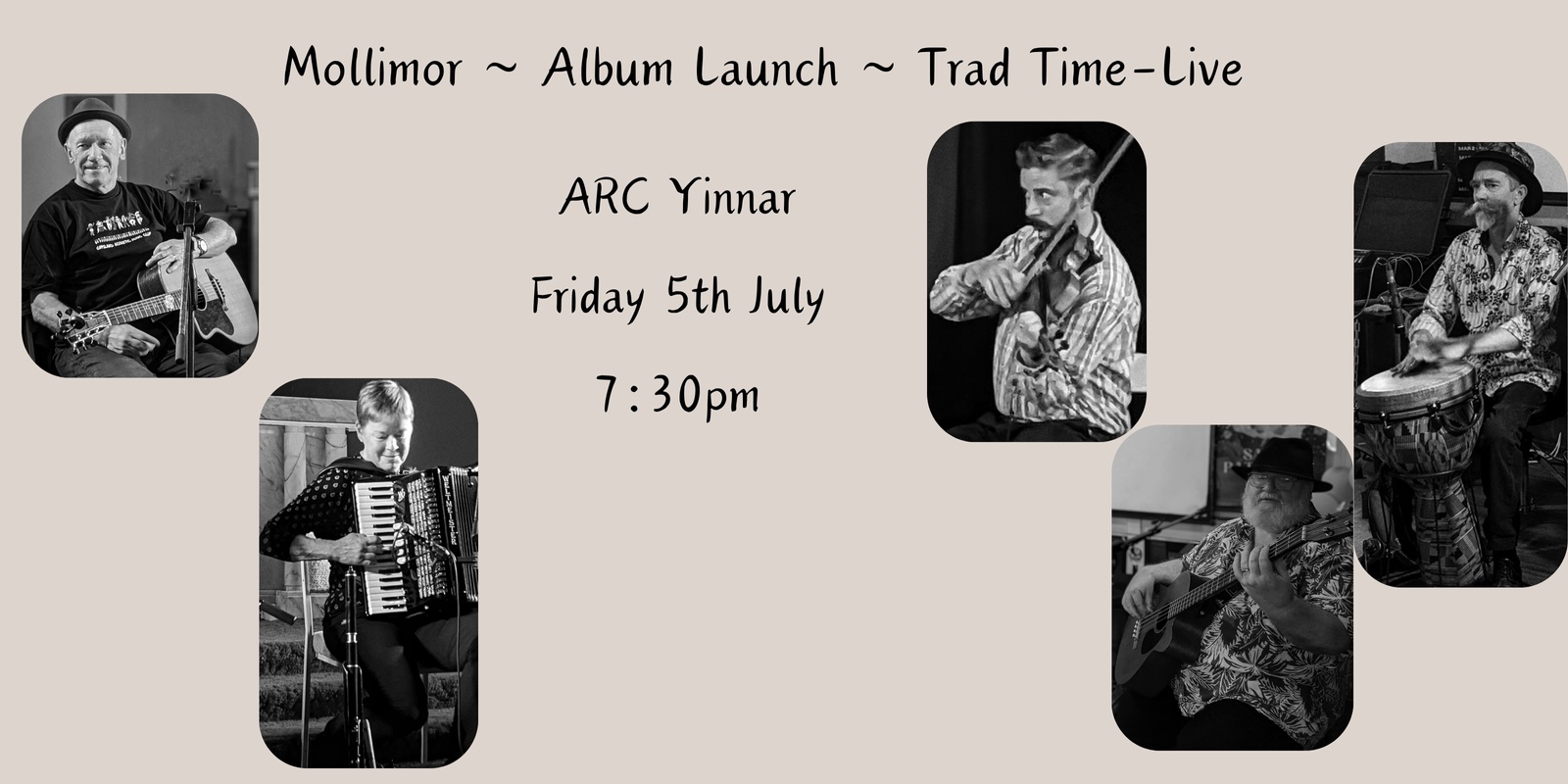 Banner image for Mollimor Album Launch: Trad Time - Live