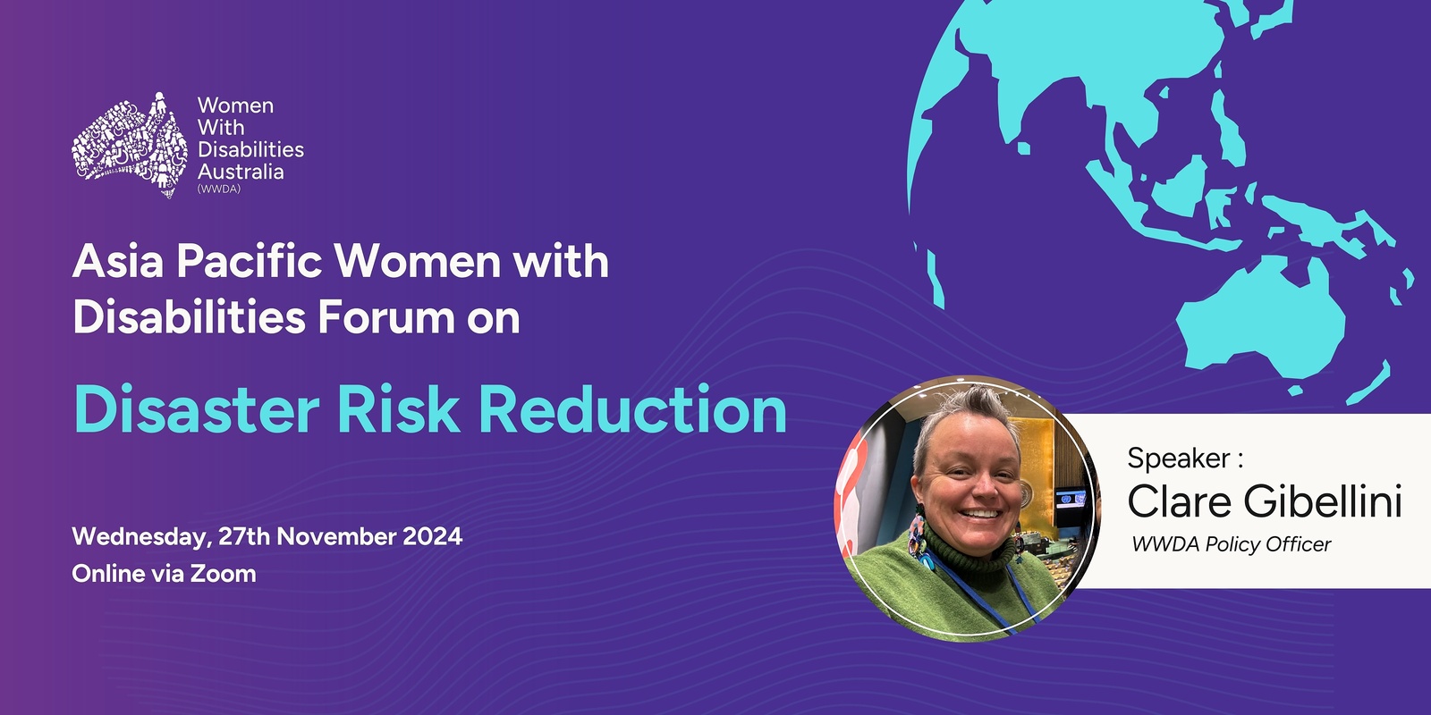 Banner image for Asia Pacific Women with Disabilities Forum on Disaster Risk Reduction (DRR)