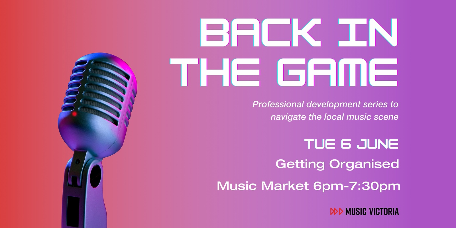Banner image for Back in the Game Professional Development Series - Getting Organised 