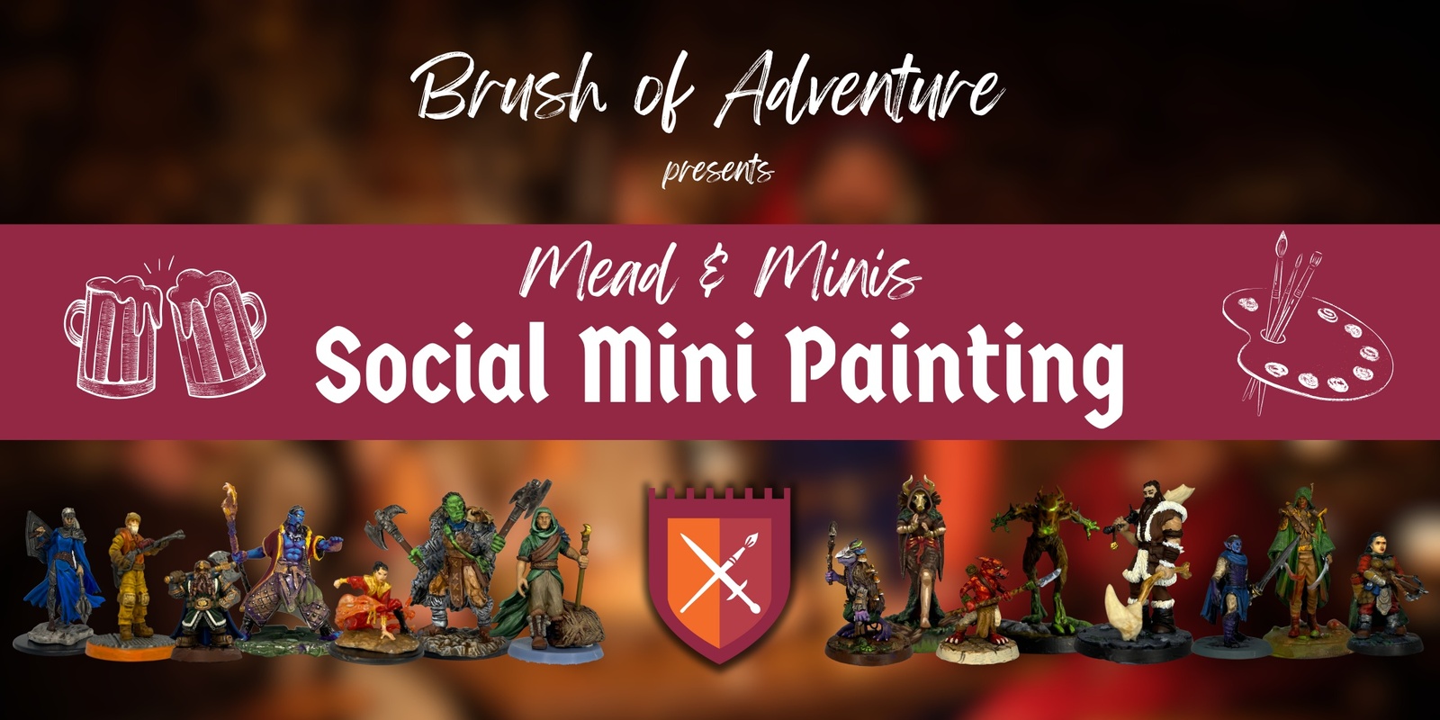 Banner image for Mead & Minis: Social Mini Painting