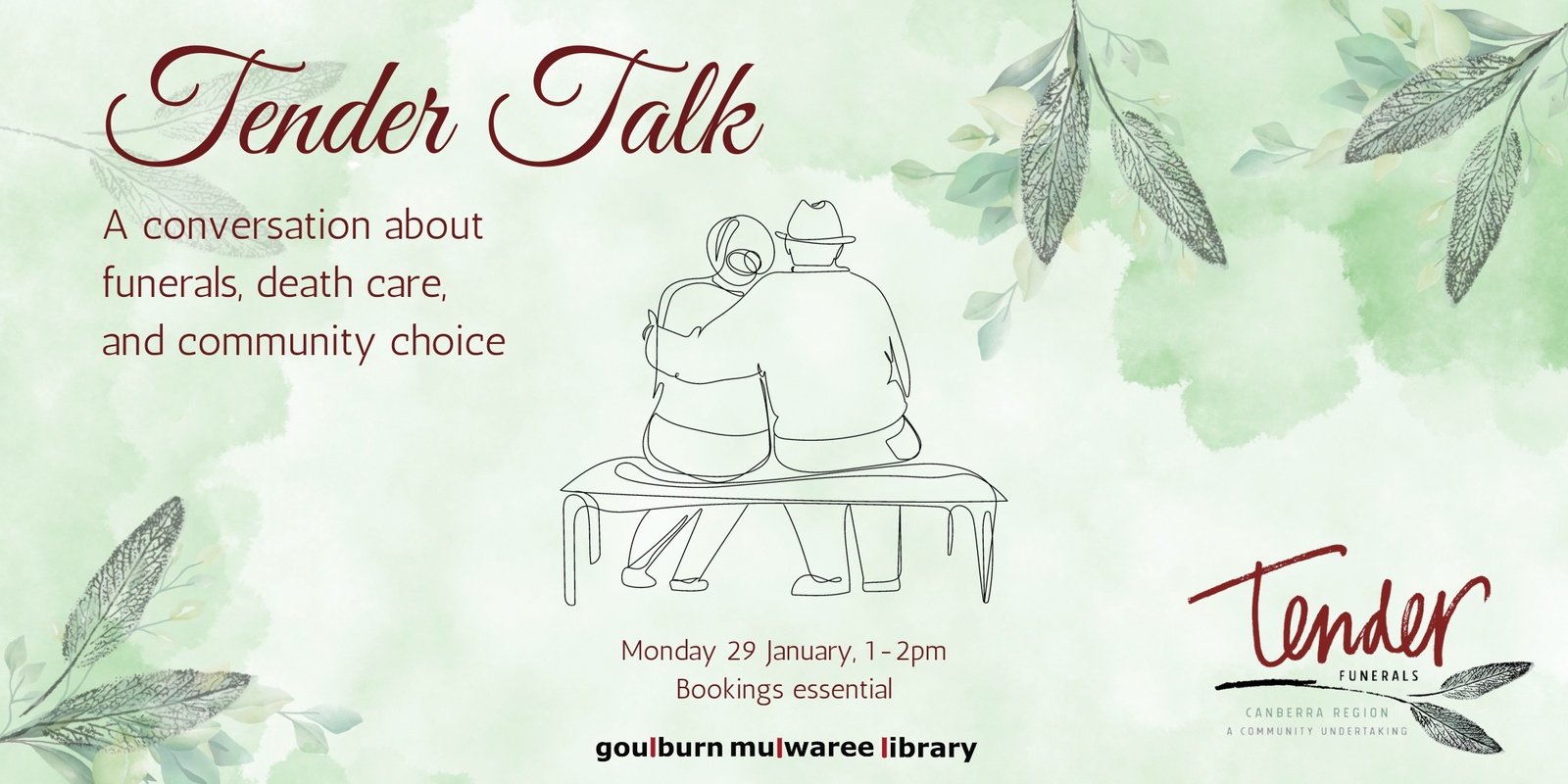 Banner image for Tender Talk - a conversation about death and dying